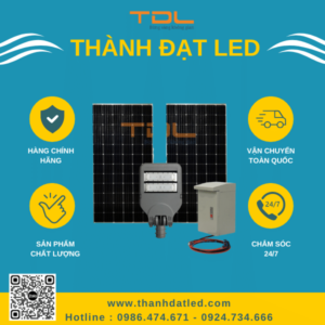 Đèn Pha Năng Lượng Mặt Trời Dự Án M1 60w (TDL-M1DNL60) Thành Đạt Led