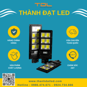 Đèn Đường Năng Lượng Mặt Trời Liền Thể 120w (TD_LTMC120 ) Thành Đạt Led