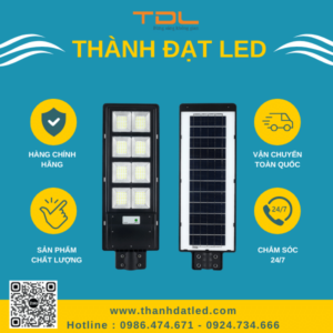 Đèn Đường Năng Lượng Mặt Trời Liền Thể 150w (TD_LTMC150 ) Thành Đạt Led