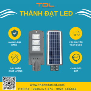 Đèn Đường Năng Lượng Mặt Trời Liền Thể 90w (TD_LTMC90 ) Thành Đạt Led