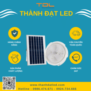 Đèn Năng Lượng Mặt Trời Ốp Trần Trong Nhà 100w (TDL-NLOT100W) Thành Đạt Led