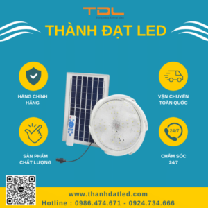 Đèn Năng Lượng Mặt Trời Ốp Trần Trong Nhà 300w (TDL-NLOT300W) Thành Đạt Led