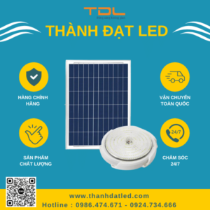 Đèn Năng Lượng Mặt Trời Ốp Trần Trong Nhà 400w (TDL-NLOT400W) Thành Đạt Led