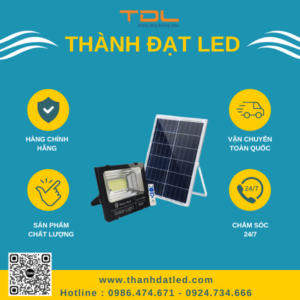 Đèn Pha Năng Lượng Mặt Trời FNLCO 50w (TDL-FNLCO50) Thành Đạt Led