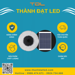 Đèn Năng Lượng Mặt Trời Sân Vườn UFO 500w (TDL-NLFO500) Thành Đạt Led