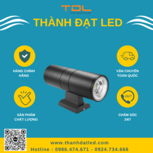 Đèn LED Trụ Tường 2 Đầu 10w