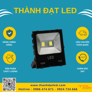 đèn pha led 5054 đổi màu 100w