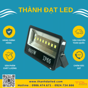 đèn led pha chiếu rộng 400w