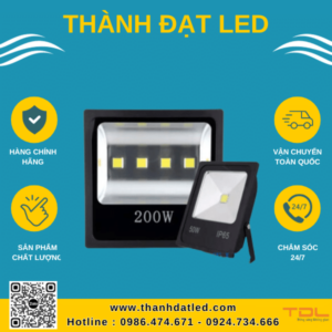 đèn pha led cob ip66 f1 200w