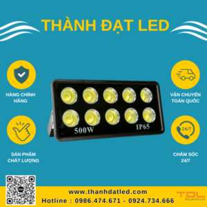 đèn pha led mắt to 500w