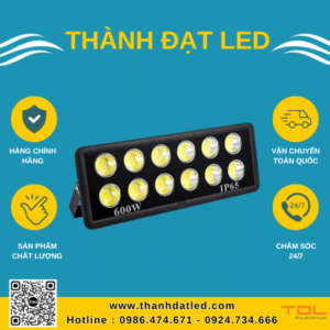 đèn pha led mắt to 600w