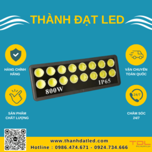 đèn pha led mắt to 800w