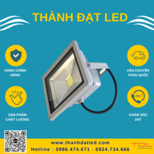 đèn pha led xám 20w